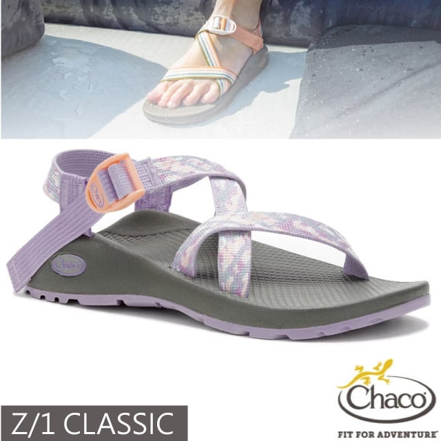 【Chaco】女 Z/1 CLASSIC 越野運動涼鞋(標準款)/戶外拖鞋.海灘鞋/CH-ZCW01-HK02 粉橘冰沙✿30E010